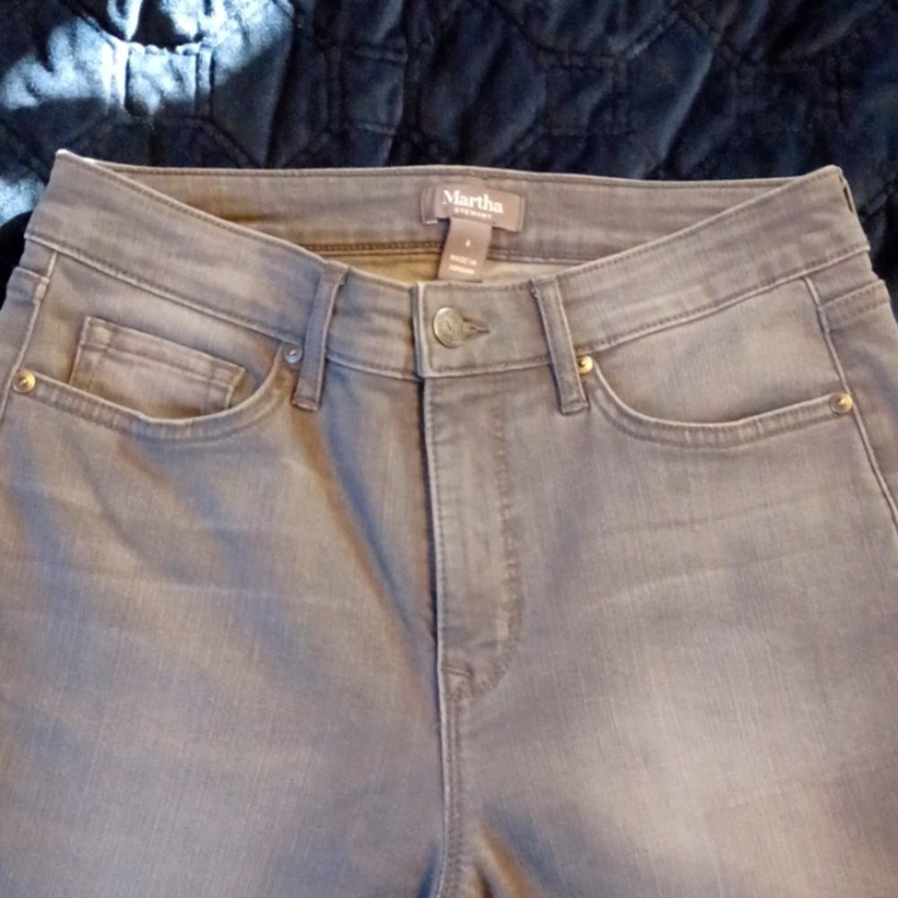 Martha Stewart Gray Patchwork Jean - image 7